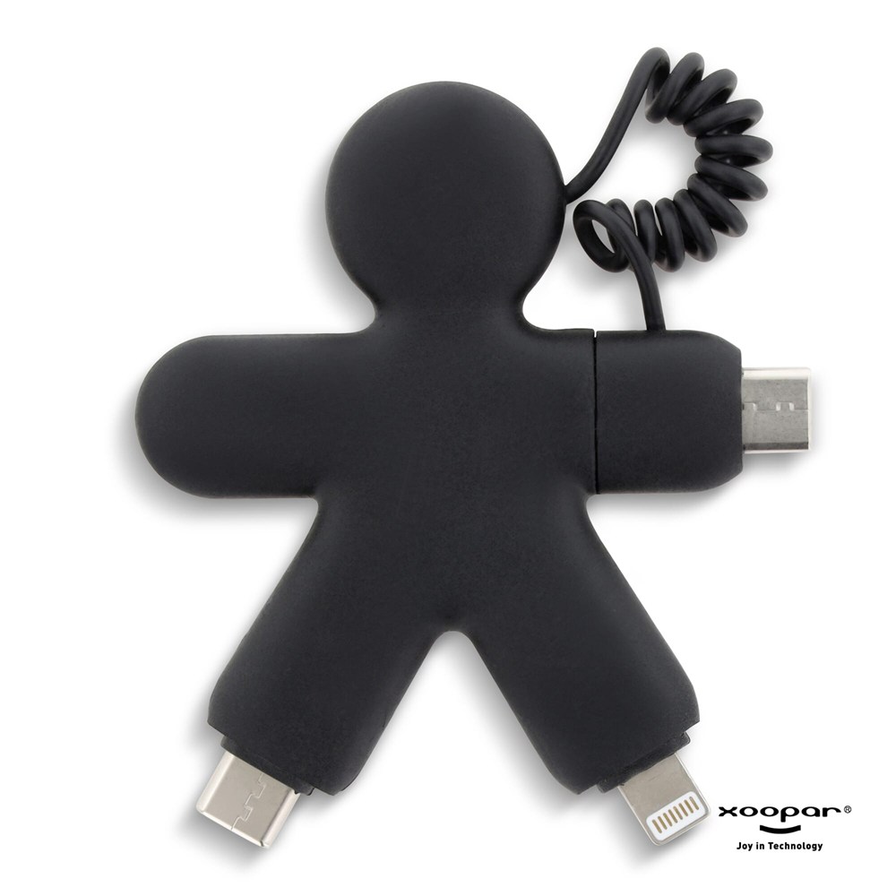 2064 | Xoopar Buddy Eco Charging Cable - schwarz