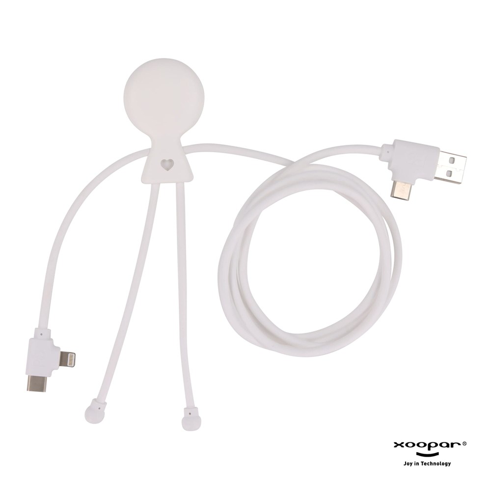 2089 | Xoopar Mr. Bio Long Power Delivery Cable with data transfer - weiss