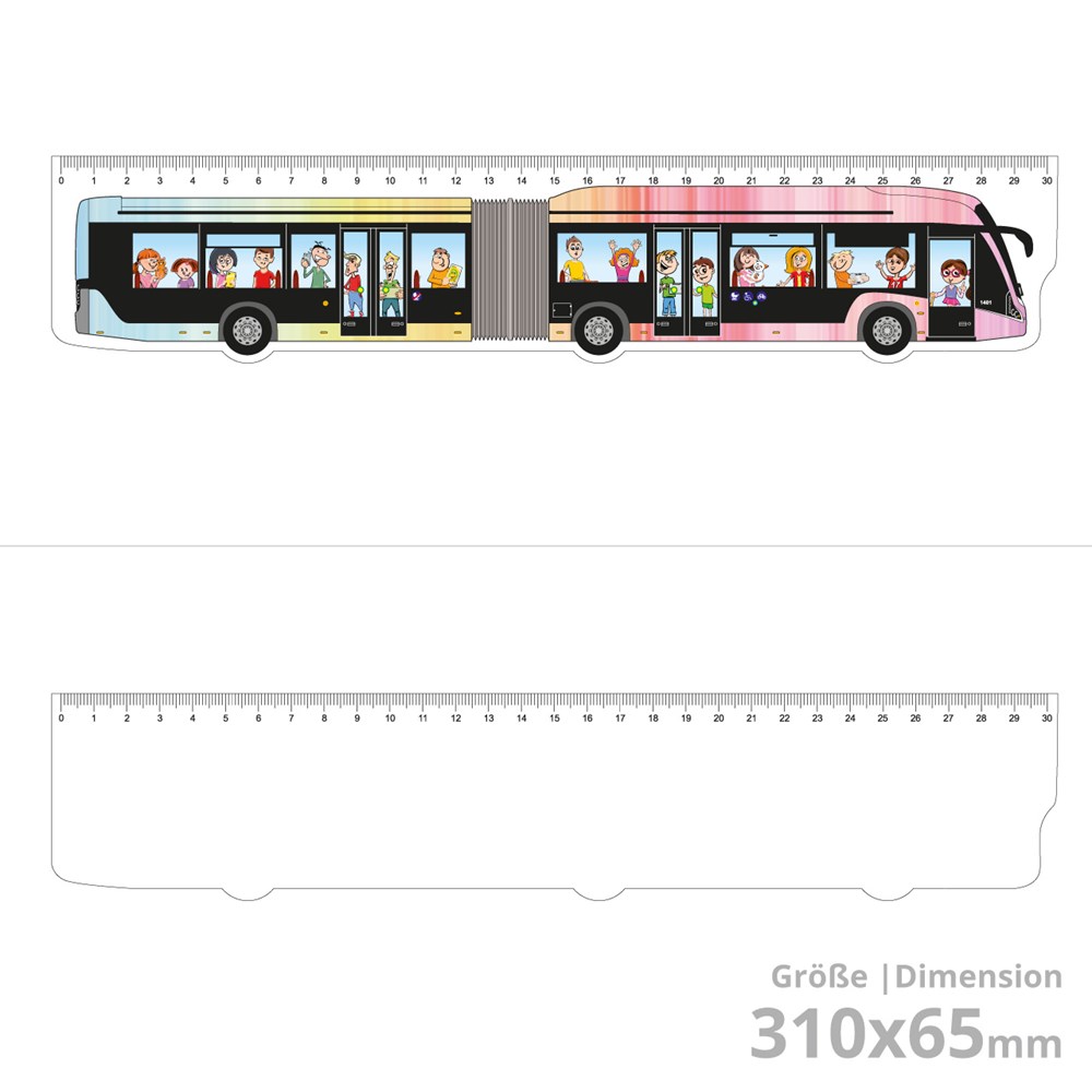 Konturenlineal Bus Konturenlineal Bus