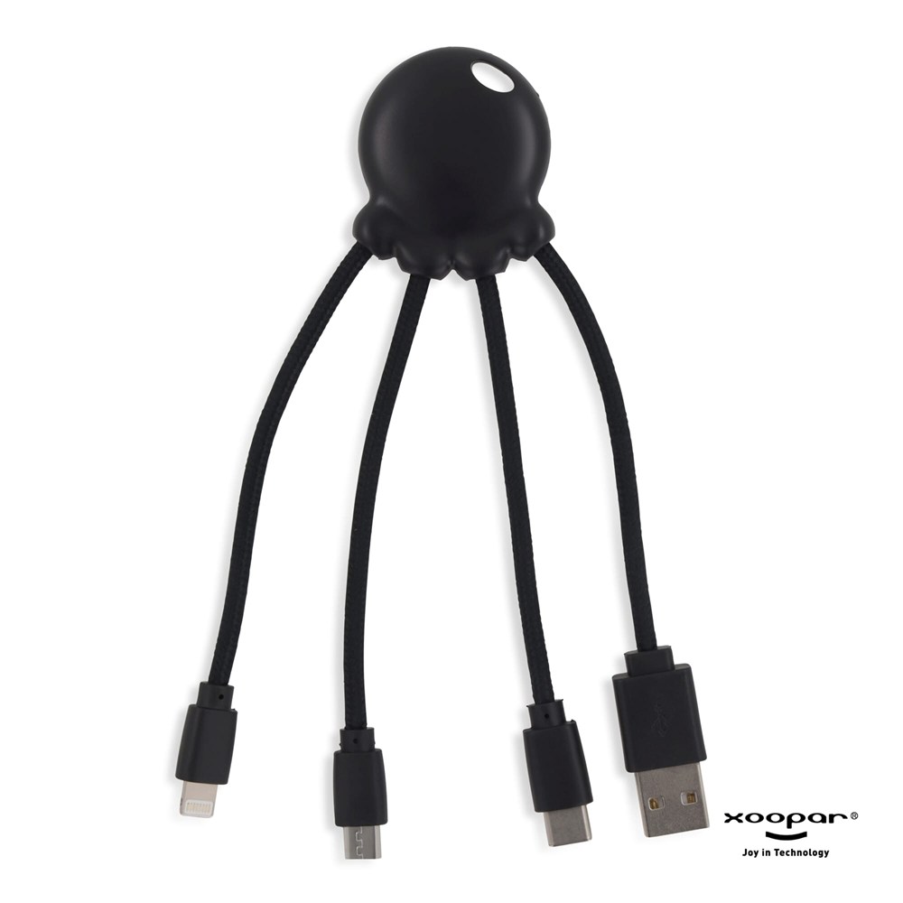 2087 | Xoopar Octopus Charging cable - schwarz