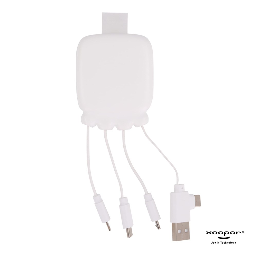 3192 | Xoopar Octopus Gamma 2 Powerbank with Bio Charging cable 3000mAh - weiss