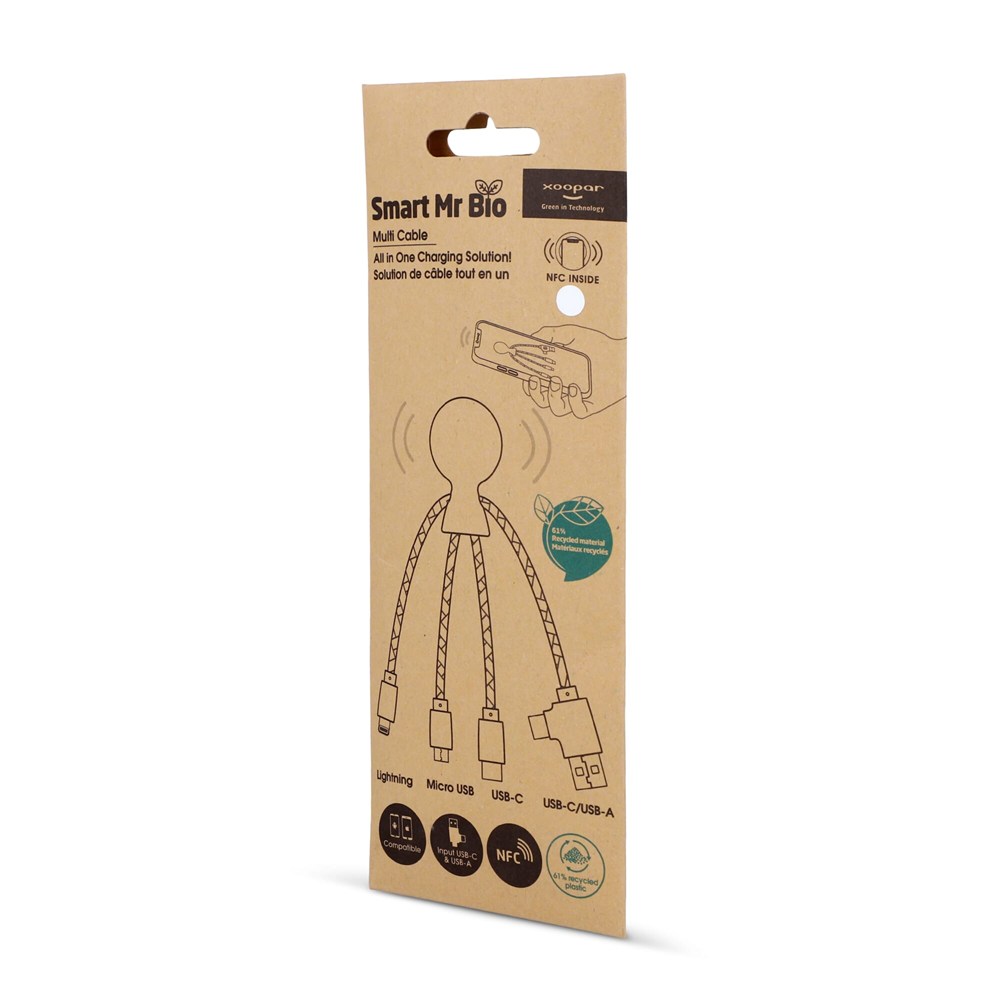 2099 | Xoopar Mr. Bio Smart Charging cable with NFC 2099 | Xoopar Mr. Bio Smart Charging cable with NFC