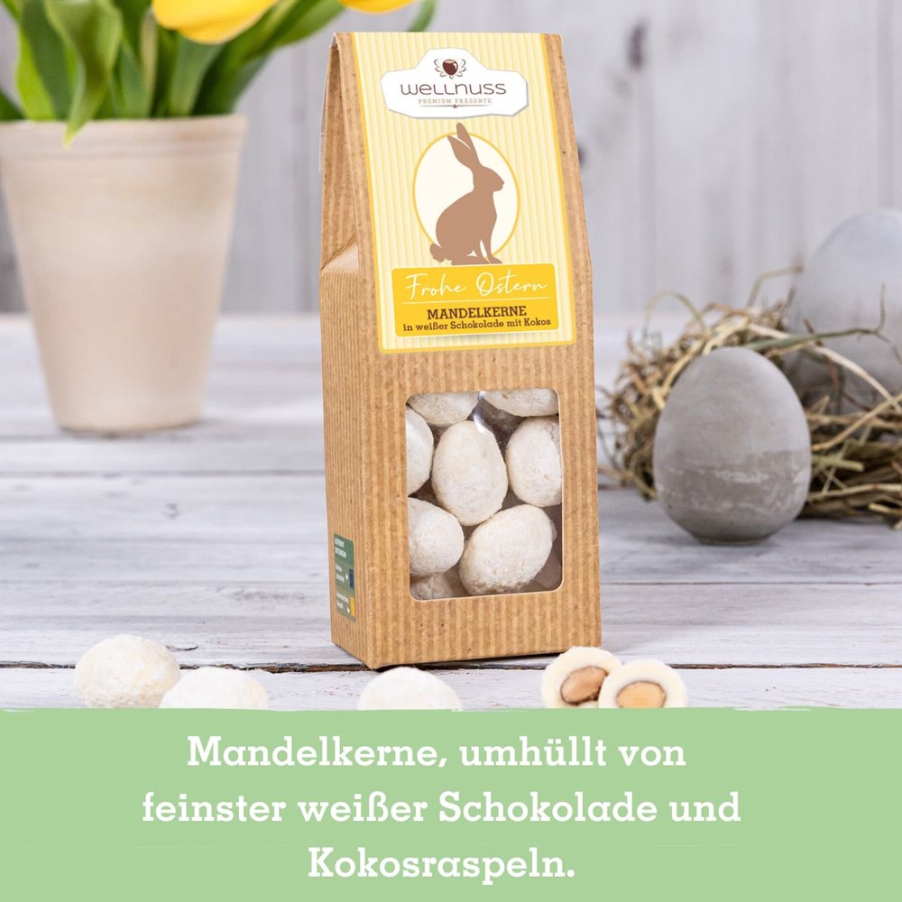 Oster Edition - Kokosmandeln in weißer Schokolade in der Faltschachtel