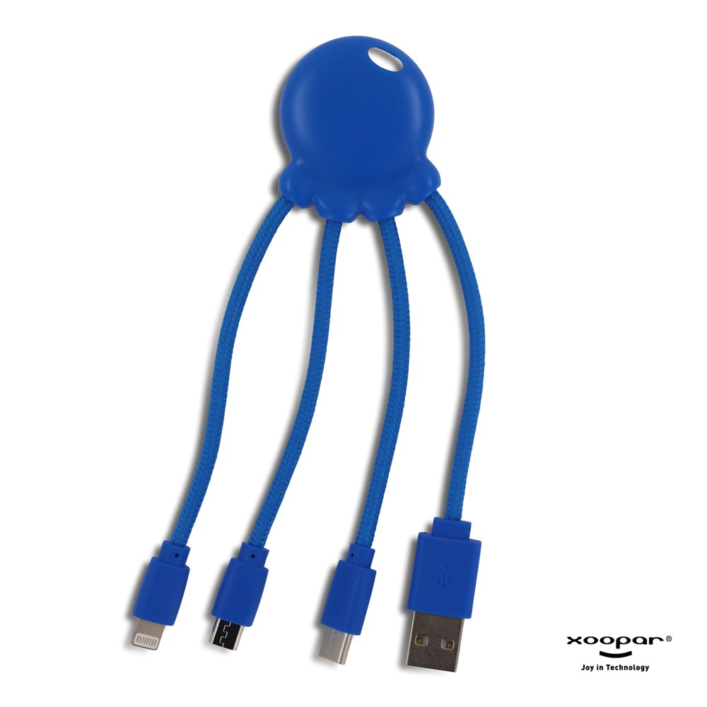2087 | Xoopar Octopus Charging cable - blau