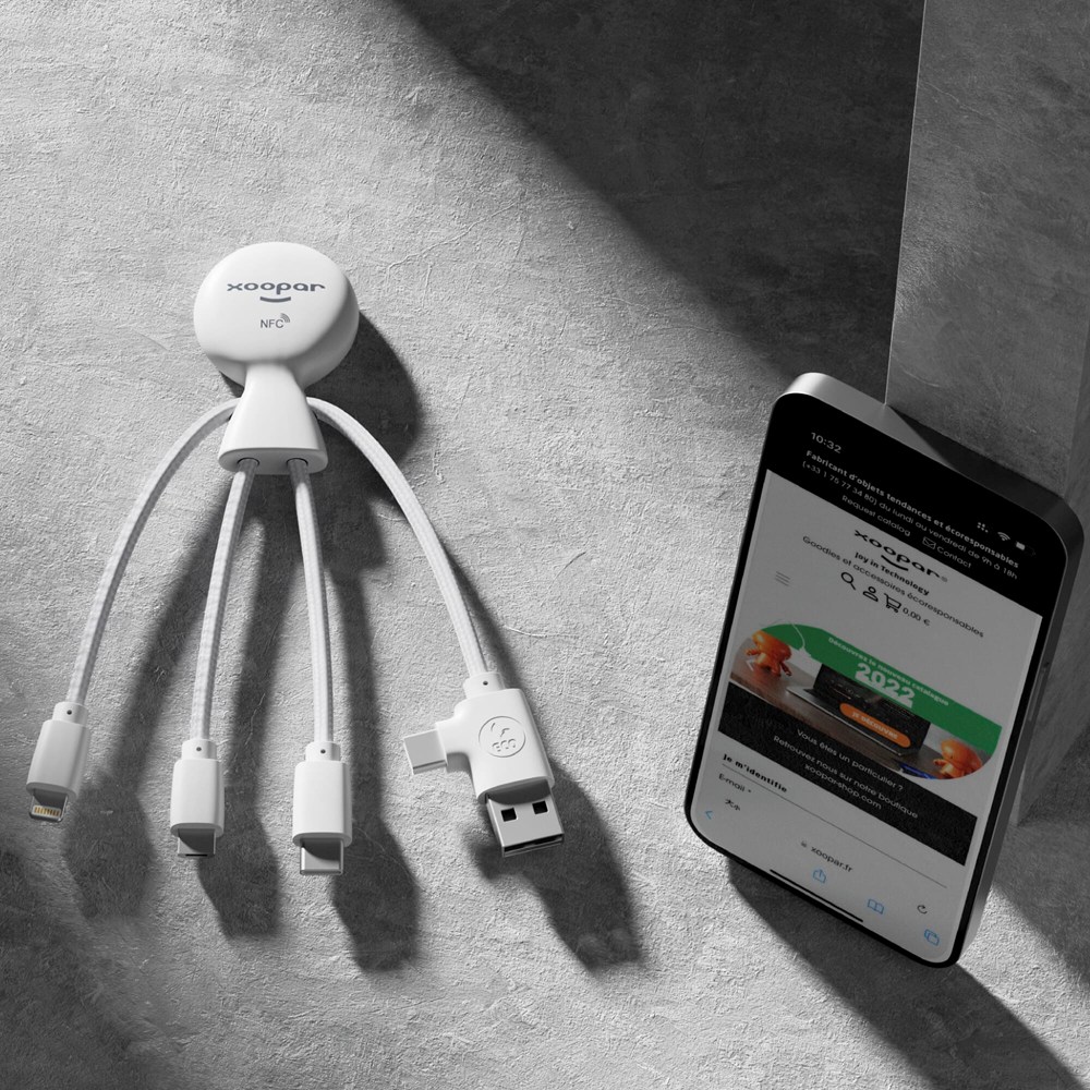 2099 | Xoopar Mr. Bio Smart Charging cable with NFC 2099 | Xoopar Mr. Bio Smart Charging cable with NFC