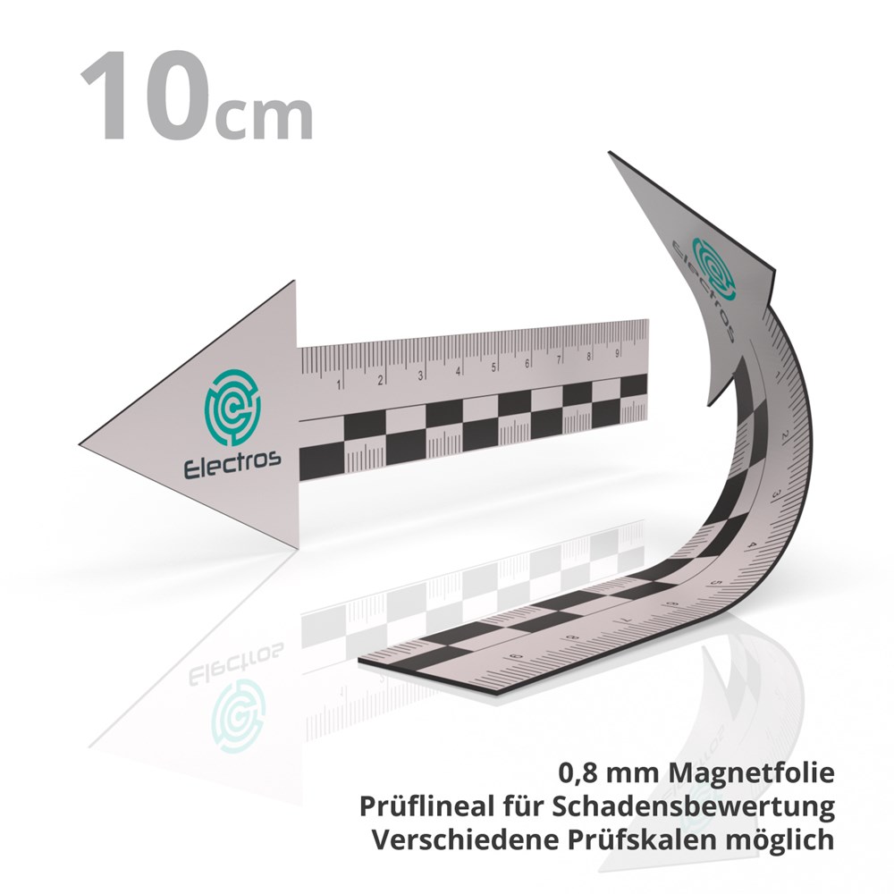 Magnetpfeil mit Rissbreitenmesser