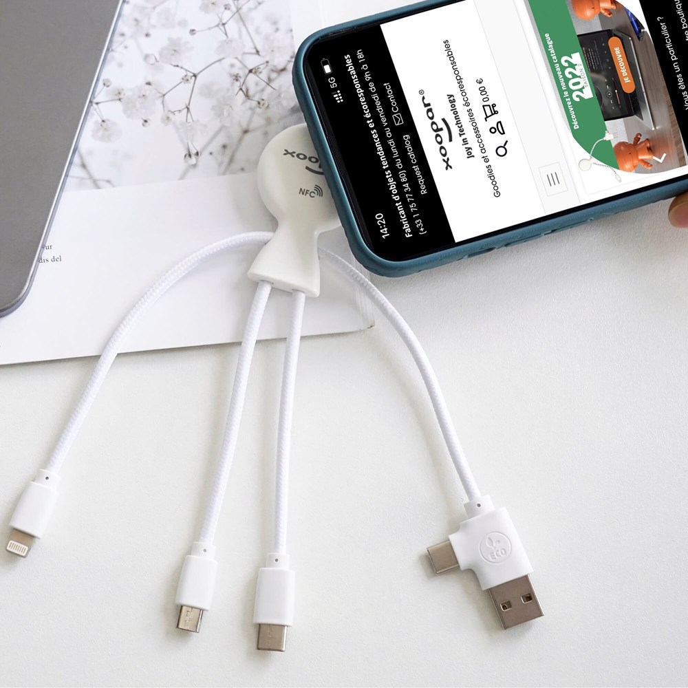 2099 | Xoopar Mr. Bio Smart Charging cable with NFC 2099 | Xoopar Mr. Bio Smart Charging cable with NFC