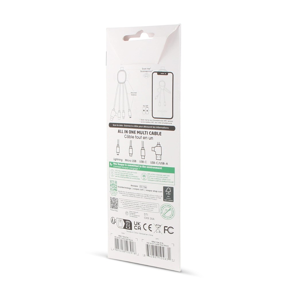 4000 | Xoopar Iné Smart Charging cable with NFC