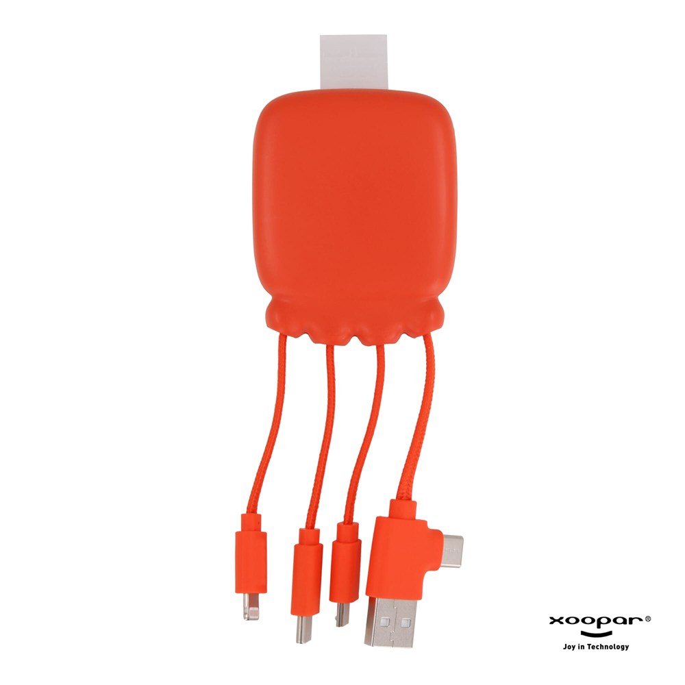 3192 | Xoopar Octopus Gamma 2 Powerbank with Bio Charging cable 3000mAh - orange