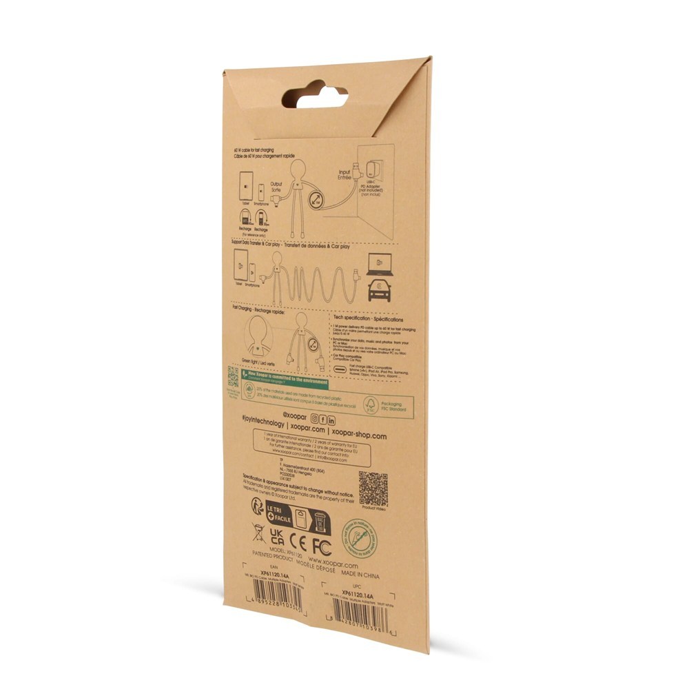2089 | Xoopar Mr. Bio Long Power Delivery Cable with data transfer 2089 | Xoopar Mr. Bio Long Power Delivery Cable with data transfer