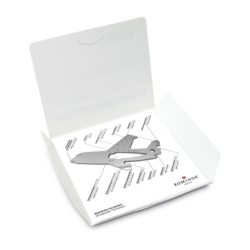 Geschenkartikel: ROMINOX® Key Tool Airplane / Flugzeug (18 Funktionen) im Motiv-Mäppchen Super Dad Geschenkartikel: ROMINOX® Key Tool Airplane / Flugzeug (18 Funktionen) im Motiv-Mäppchen Super Dad